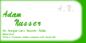 adam nusser business card